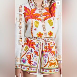 Farm Rio Tropical Life High rise shorts